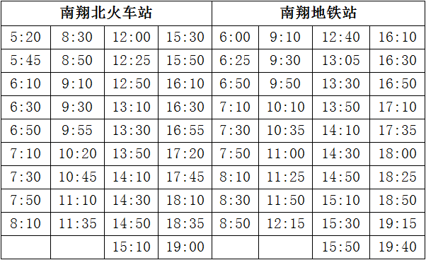 南翔5路最新时刻表详解